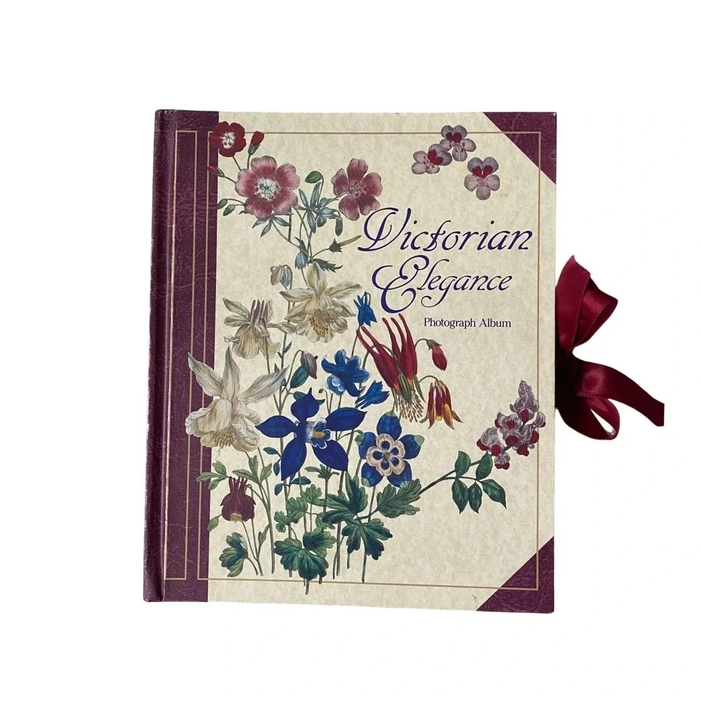Vintage 1990's Victorian Elegance Photograph Album Keepsake Journal Garden Artsy
